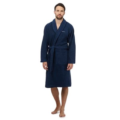 Blue terry robe